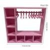 3D Printed Doll Clothes Display Wardrobe With 10 Hangers For 15/17cm Miniature Doll Toy Clothing Accessory Organization