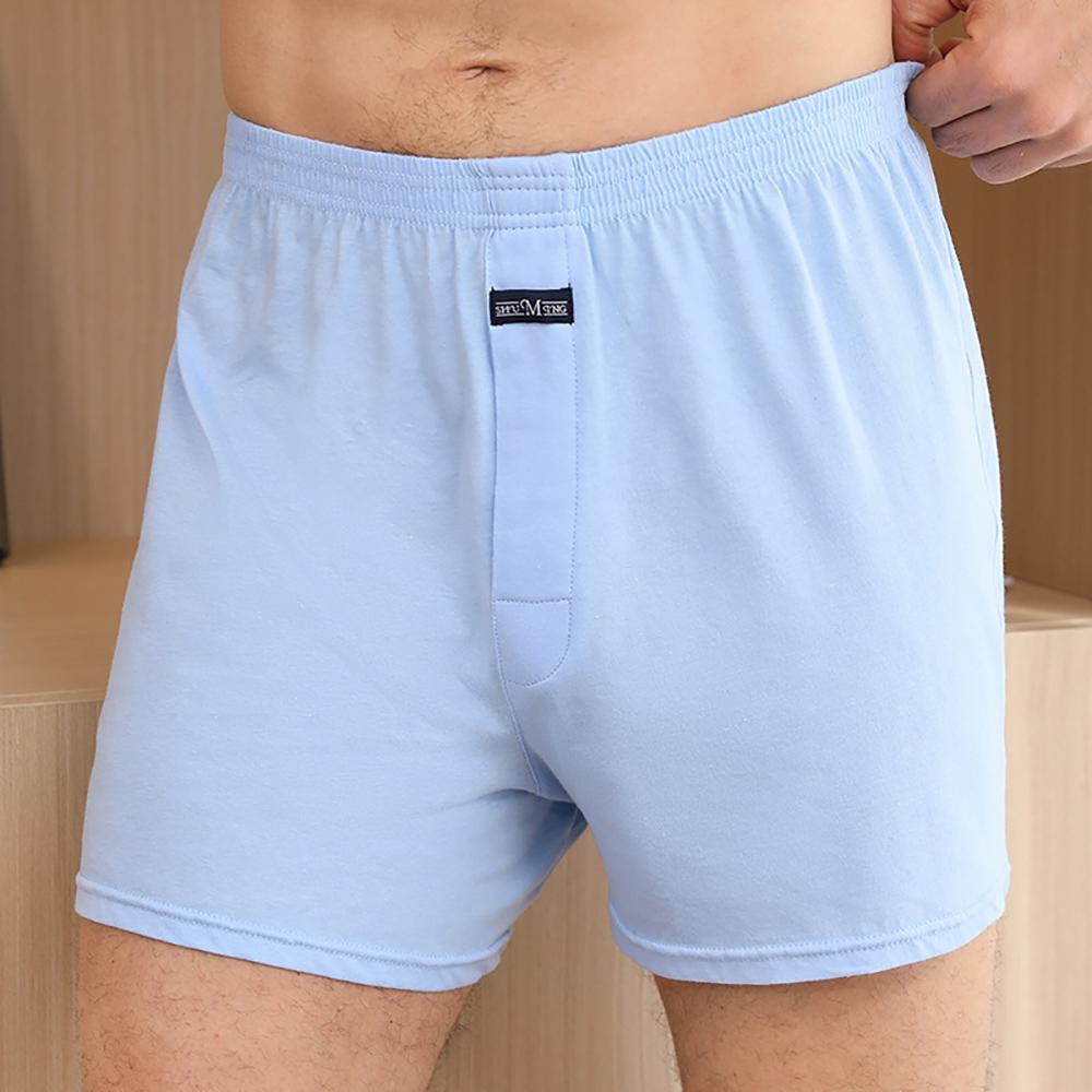 Short de pyjama homme 100% coton, été, uni, taille élastique, décontracté, respirant, entrejambe 3D, pyjama homme