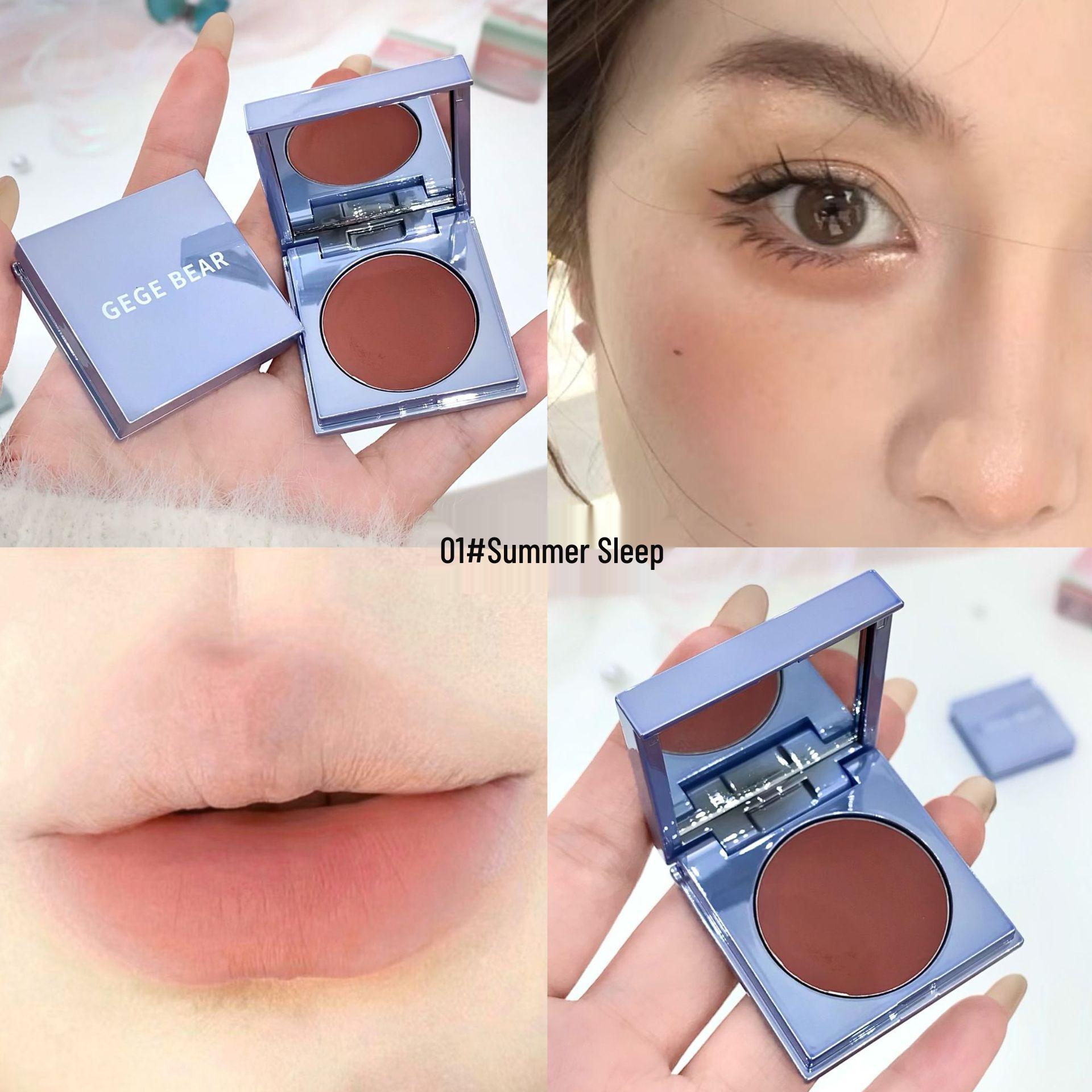 

Gegebear Matte Sculpting Lip & Cheek Cream: Long-Lasting Multi-Use Blush for a Radiant Complexion