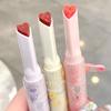 Water-Light Lip Glaze Mirror Glitter Lip Tint Long Lasting Moisturising Love Heart Shape Solid Lipstick Pen Lips Makeup Cosmetic