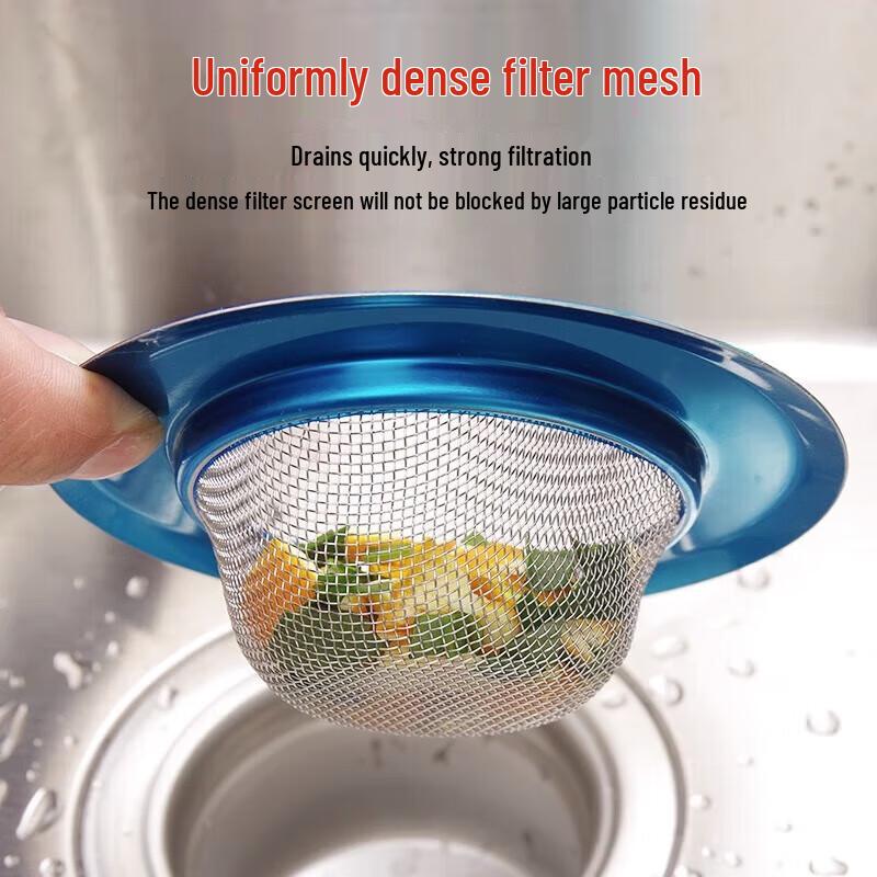 Anti-Clog Kitchen Sink Drain Strainer Basket