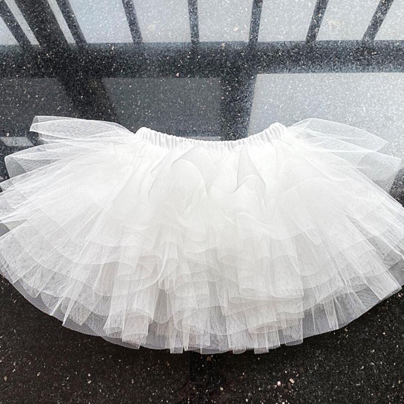 Little Girls Tutu Skirts Black Fluffy Toddler Tulle Princess Ball Gown Pettiskirt Ballet Dance Kids Party Birthday Skirt