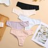 Women's Sexy Seamless Ribbed Low-Waist Cotton Thongs - Charming, Comfortable, Solid Colors