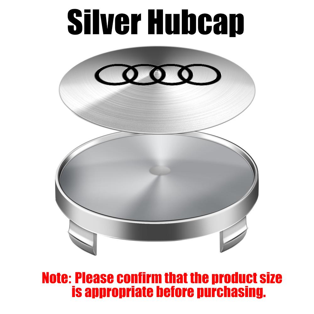 2026 4Pcs 60/63/68mm Car Wheel Center HubCap Rim Cover Auto Huncaps For 4YGYE C7 C6 C5 B5 B6 B7B8 Q5 Q7 TT A1 A3 A4 A5 RS3 Accessories
