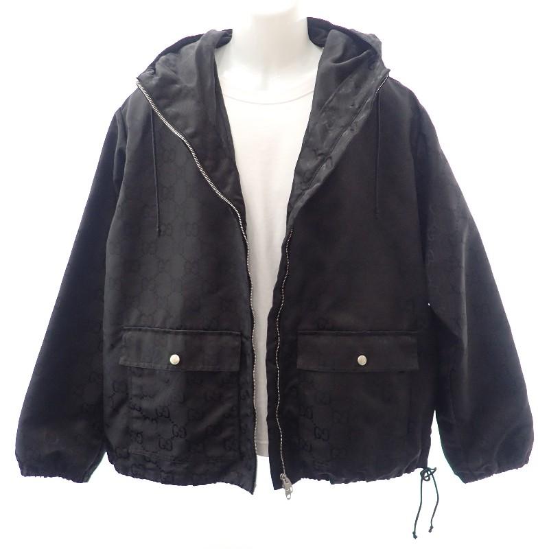 Gucci 631105 ZAEBN 1000 Parker Black Nylon Mens