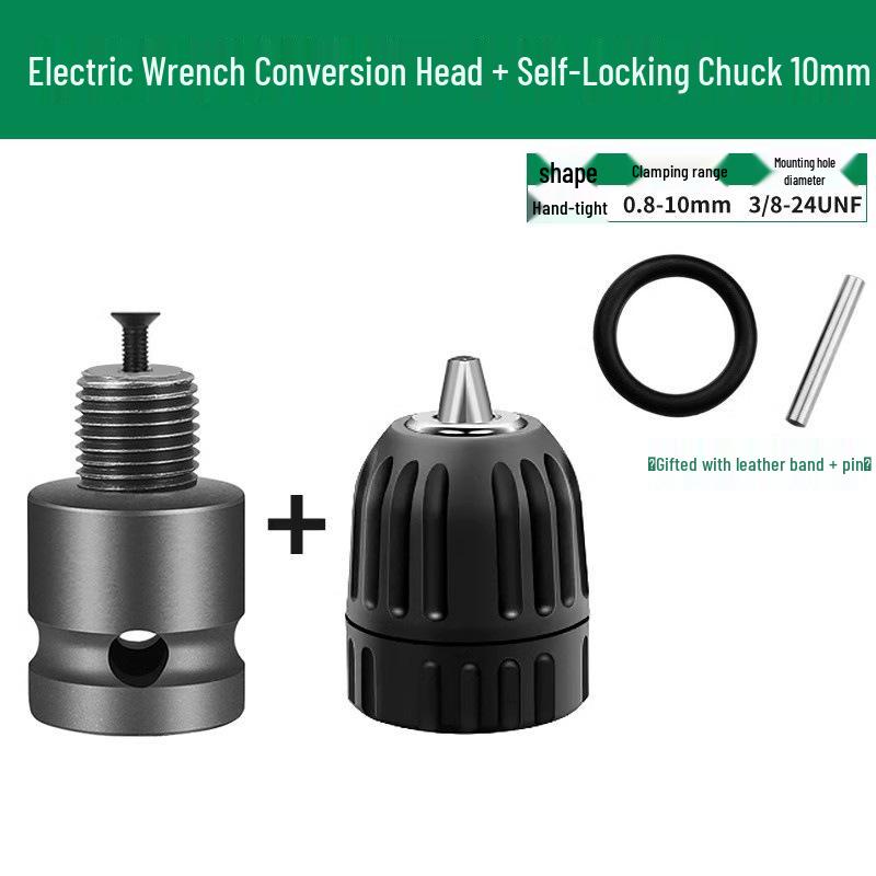 Electric Drill Conversion Kit: Multifunctional Wrench Socket and Chuck Accessories Set