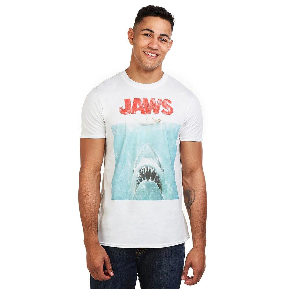 Jaws Mens Poster T-Shirt
