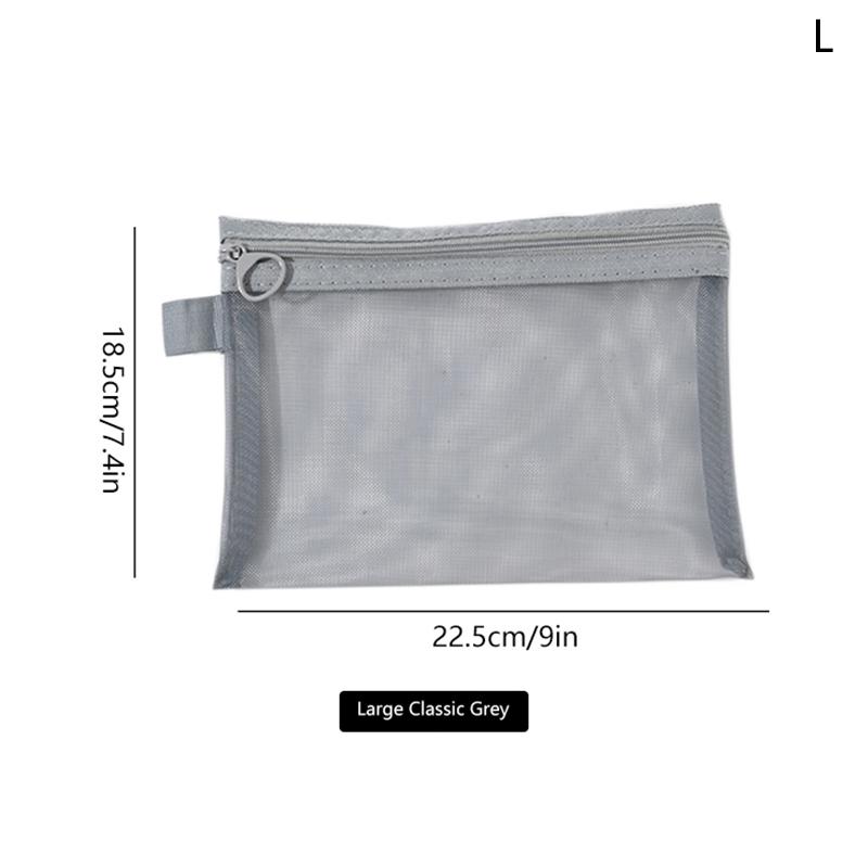 Large Capacity Portable Outdoor Travel Makeup Bag Transparent Mesh Storage Washing Bag Home Organization Tote Bag