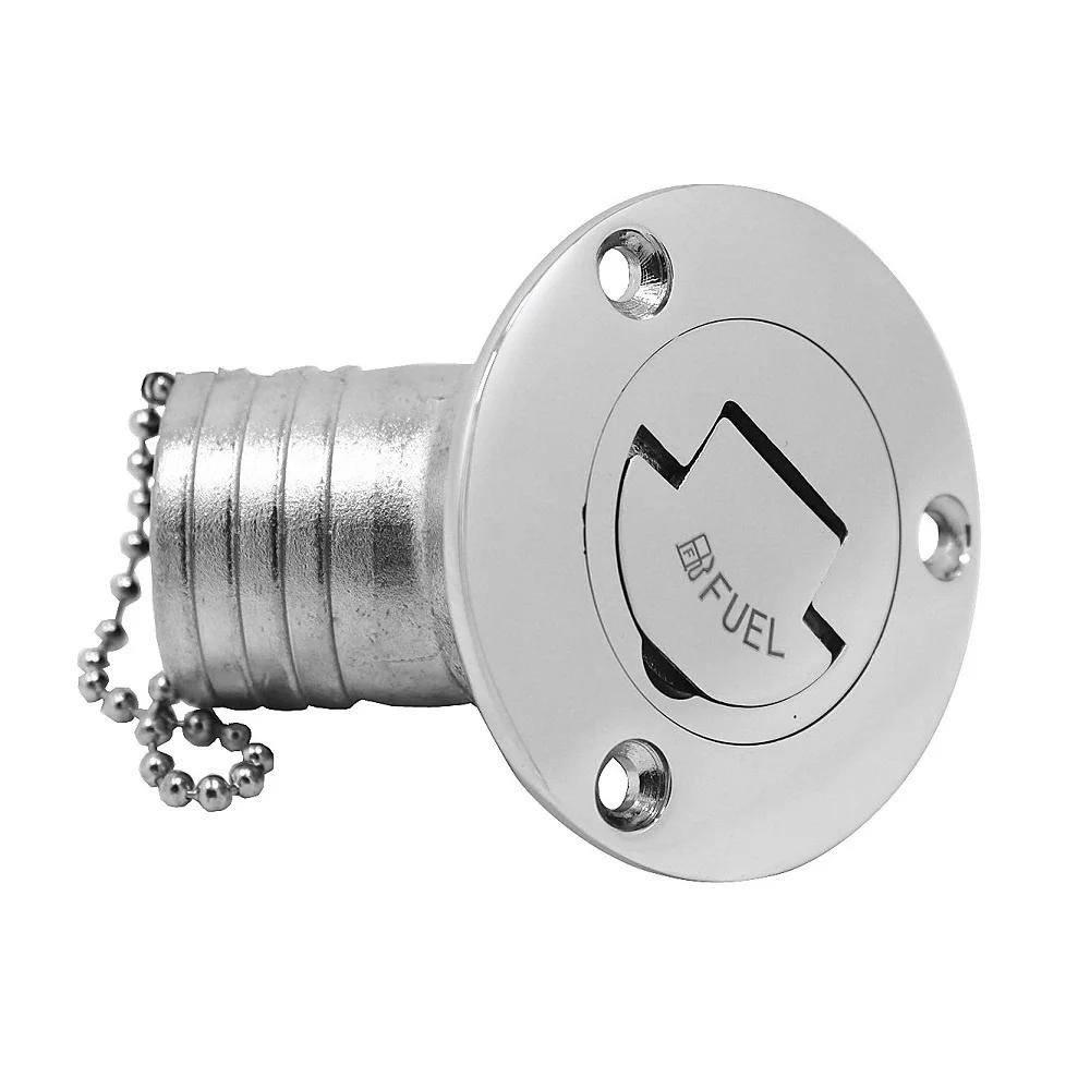 1.5" 38mm/2" 50mm Deck Filler With Key GAS DIESEL FUEL WASTE WATER NO LOGO Marine Boat Hardware Deck Filler Caps Stainless Steel
