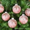Girly Pink Christmas Ornaments: 8/10/12CM Plastic Ball, Vines, and Wreaths for Tree Decoration