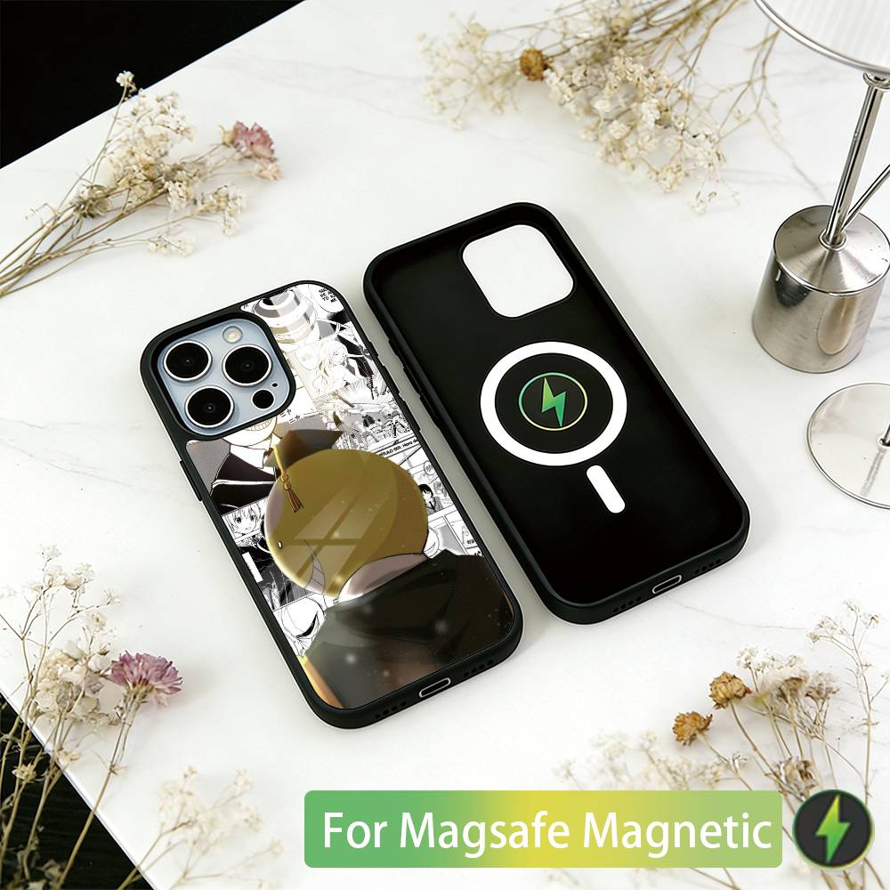 

Koro-sensei Phone Case For iPhone17,16,15,14,13,12,11 Plus,Pro Magnetic with Magsafe Wireless Charging iPhone12