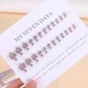 Electroplated Colorful High-End Toenail Art: 24 Removable Handmade Pieces