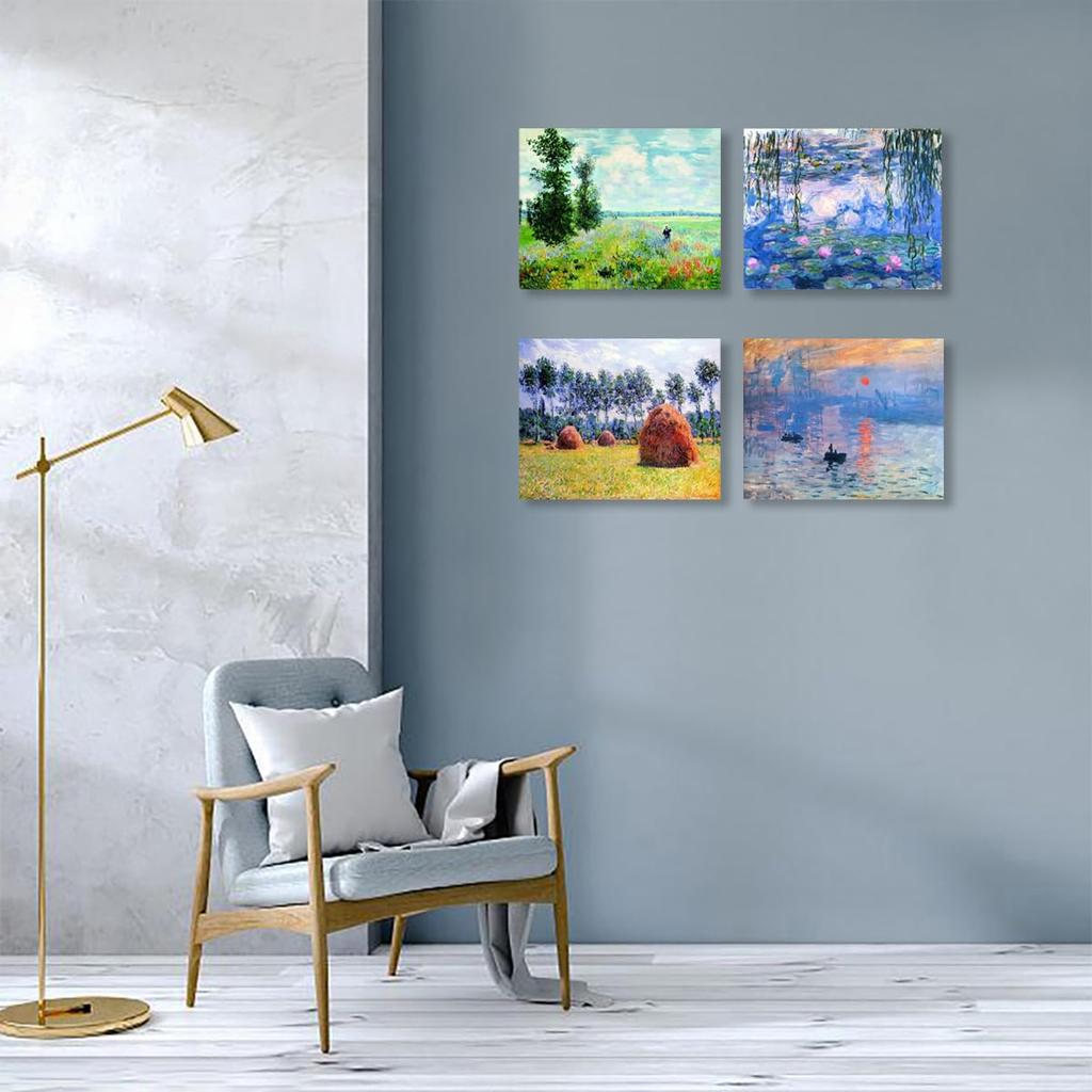 Muzagroo Art DIY Diamond Painting Kit for 5D Diamond Art Kit for Diamond Painting by Monet Diamond Arts and Crafts for Living Wall Art Set Adults,