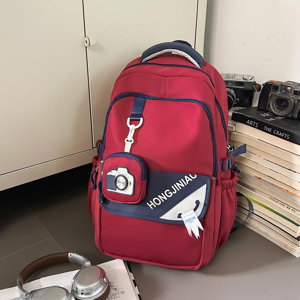 Japanese School Bag Ins Niche Students New Large-capacity Backpack, Junior High School Students Reduce the Burden of Campus Backpack