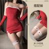 Sexy For Winter New Year Hot Passion Midnight Sexy Suspender Strapless Dress Passionate Uniform Christmas Dress Elegant KIE7