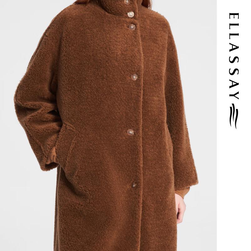 ELLASSAY Women's Elegant 100% Merino Wool Coat EWE353D10300