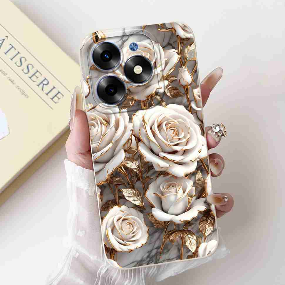 Pink Cat For Tecno Spark Go 2024 Cases BG6 Soft Silicone Cover For Tecno Spark 20 Spark20 SparkGo 2024 Casing Phone Case