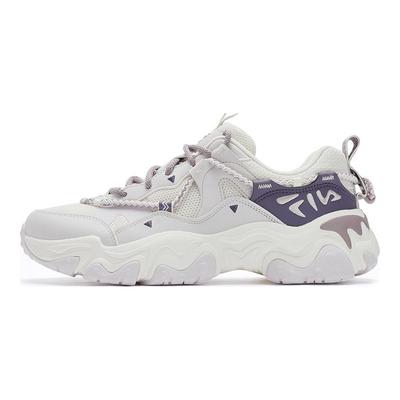 Fluid 5 Katzenpfoten Schuhe 5.0 Jugendliche Vitalität Modetrend Rutschfest Verschleißfest Niedrig geschnitten Freizeit Schuhe Damen Sneaker Weiß Lila F12W432101FGO