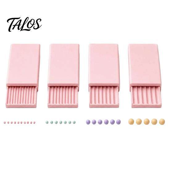 Nail Art Clay Press 4Pcs 3D Print Gel Ball Maker Tools, Bead Roller for Flowers, Polymer 2/3/4/5 Mm Sphere Shaper Tool Round Beads Earrings