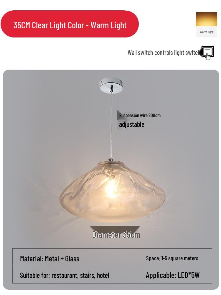 Designer Glass Cloud Staircase Pendant Light for Loft or Villa Living & Dining Rooms