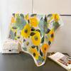 Luxury Floral Printed Square Scarf For Women Imitation Silk Scarves Bandanas Hijab Neckerchief Elegant Shawl Wraps