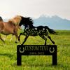 Metal Memorial Garden Stake for Horse Lover, Sympathy Grave Marker, Ranch Outdoor Decor