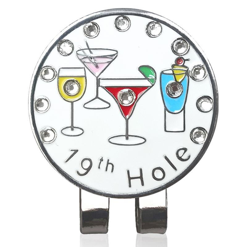 24 Kinds Different Design Golf Marker W Golf Hat Clip Clamp Golf Ball Mark Animals Wine Cup Plants Shoes Flag 1pcs 5