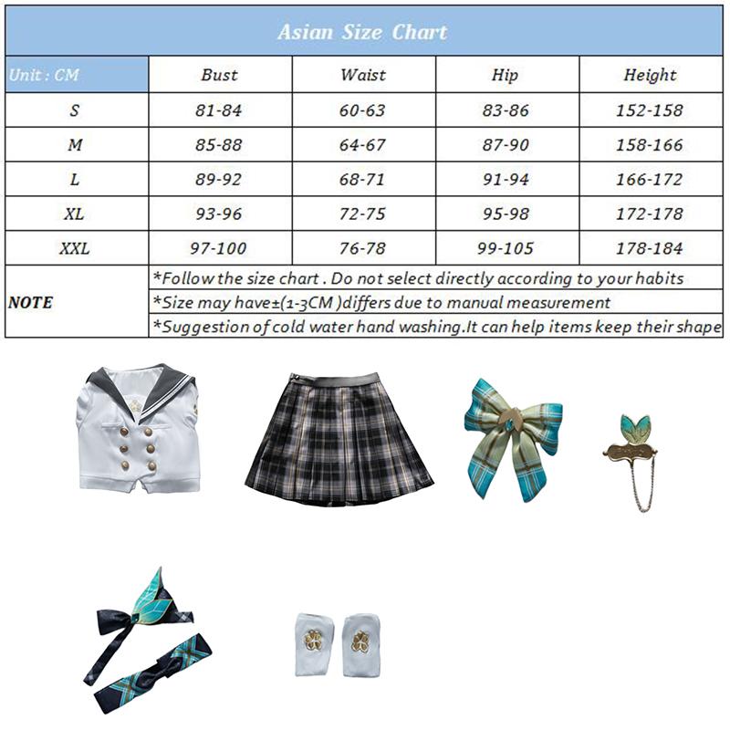 Game Genshin Impact Spring Missive Firefly Cosplay Costume Fanart Firefly Women School Uniform Halloween Party Suit