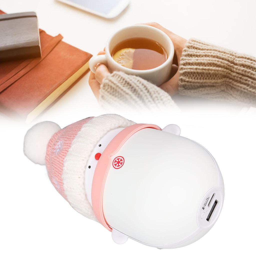 Hand Warmer Multifunctional Rechargeable Snow Man Hand Heater 6000mAh Powerbank for Cold Winter