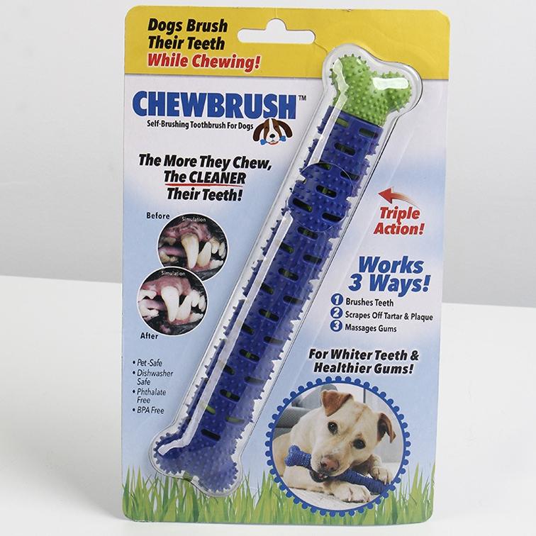 

Bite Simulation Bone Grinding Stick Dog Toy Wear-resistant Massage Teeth Cleaning Interactive Advanced TPR Plastic Pet Supplies синий