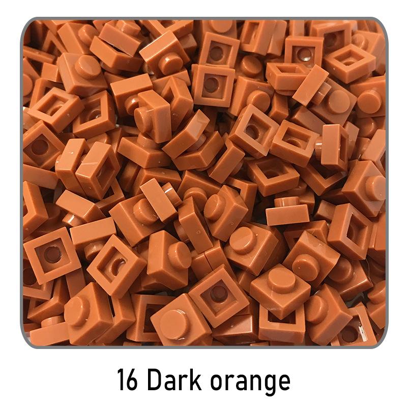 500Pcs Diy Pixel Art Building Blocks Thin Figures Bricks Compatible With 3024 1X1 Square Bricks Bulk Assemble Toys Gift For Chil