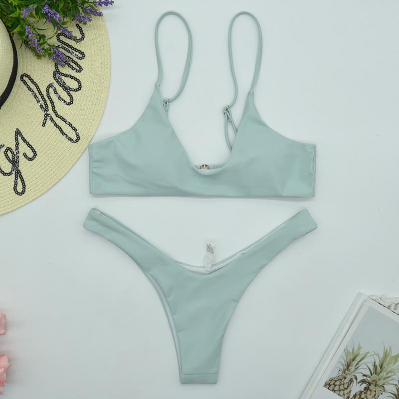 Plus Size Sexy European & American Triangle Bikini Swimsuit