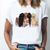 Women Tshirt Drink Coffee Cartoon Bear Print Harajuku Summer Tshirts Casual O-Neck Short Sleeve Tops Tee T Shirt Custom T-Shirt
