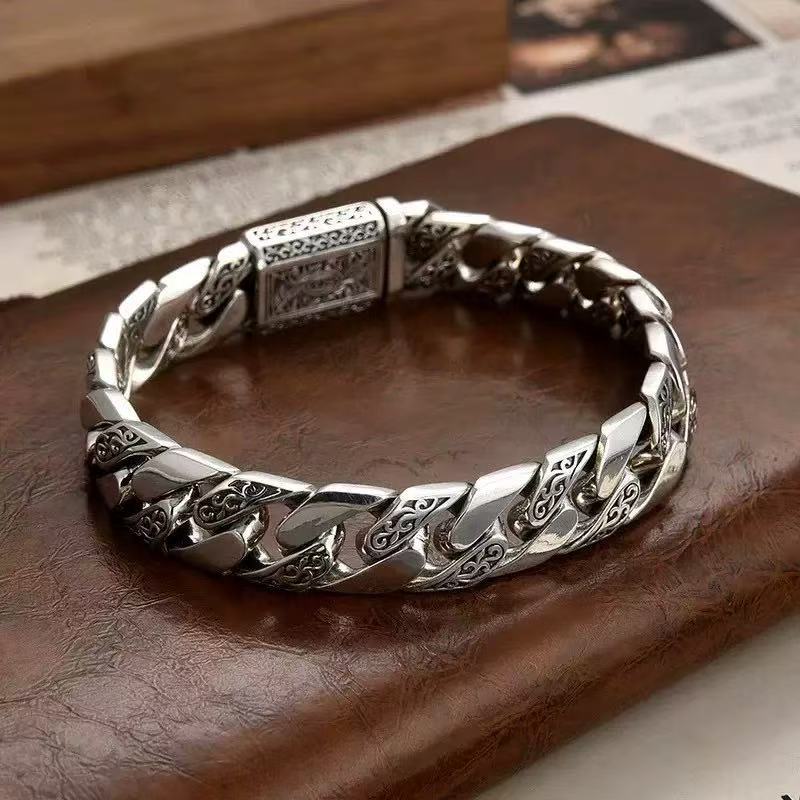 Retro hip-hop punk personality men's bracelet