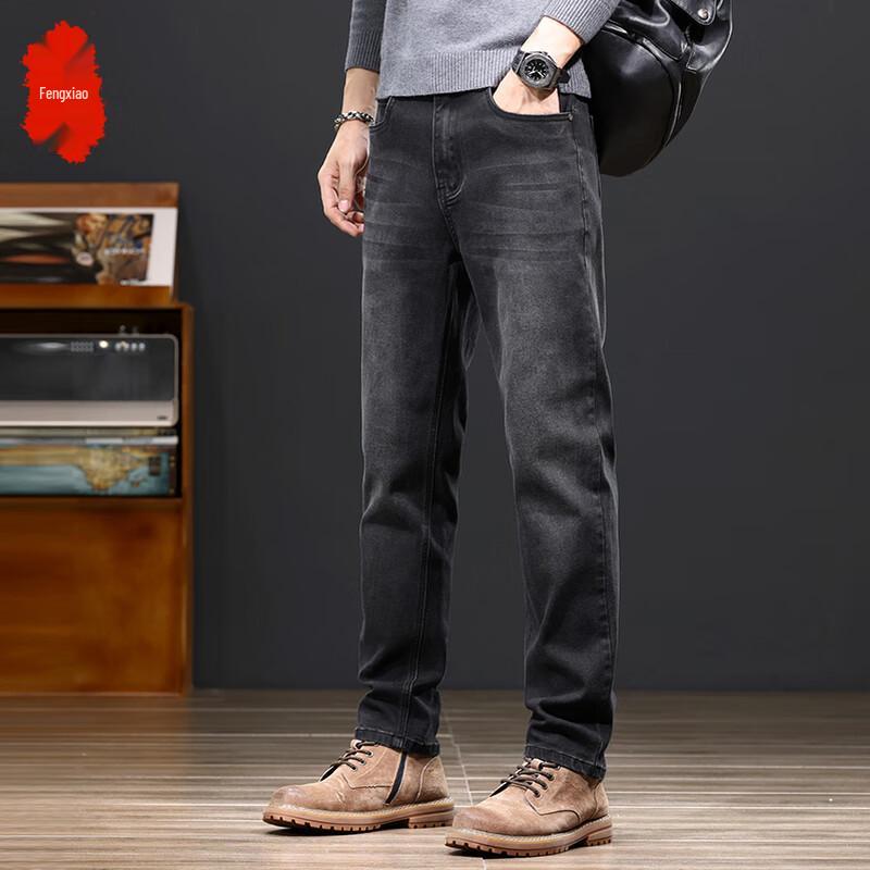 

Мужские ретро джинсы из выстиранного денима прямого кроя 36