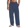 Mens Linen Trousers Work Trousers Men Casual Chinos Trousers Men Relaxed Fit Mens Cargo Trousers for Men UK
