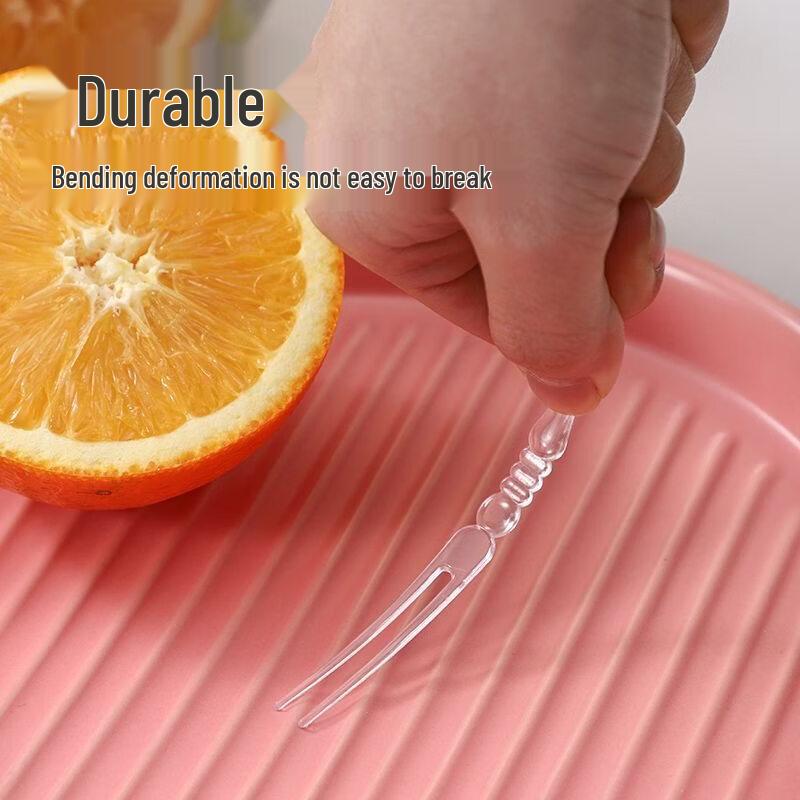 ZISIZ Individually Wrapped Disposable Fruit Forks