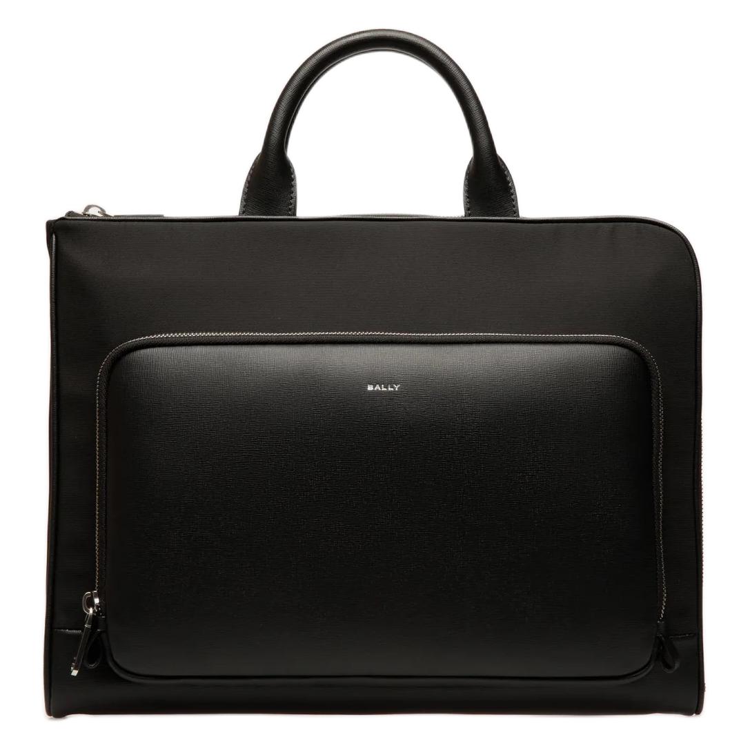 

Bally Vogel Letter Logo Shoulder Tote Bag Leather Briefcase Men Bags Black 6310574 Basic Set (Bag+Dust Bag)