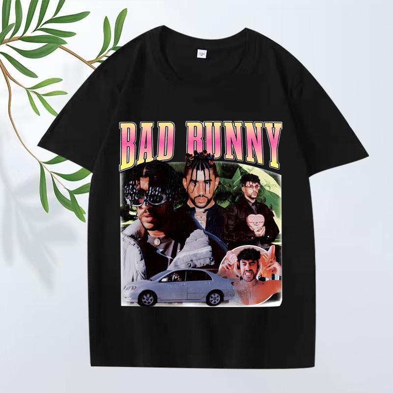 Bad Bunny Classic T Shirt 2025 New Unisex s Women Oversized 100 Cotton Streetwear Short Sleeve Summer Print Graphics Unisex Tops