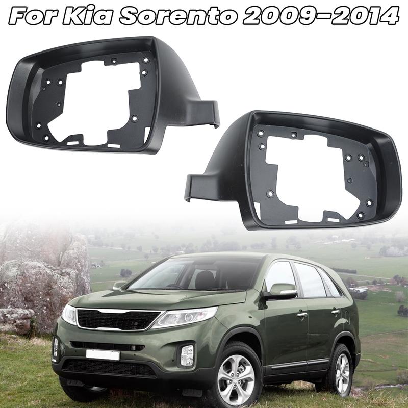 Side Door Rearview Mirror Frame For Kia Sorento 2009 2010 2011 2012 2013 2014 Black Wing Door Mirror Frame Car Accessories