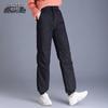 XueZhongFei Women's High-Waist Cuffed Down Pants