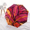 1pc Tropical Leaves Automatic Open/close Folding Compact Umbrella, 8 Rib Sturdy Canopy, Lightweight Portable, Everyday Use, Gift,,125