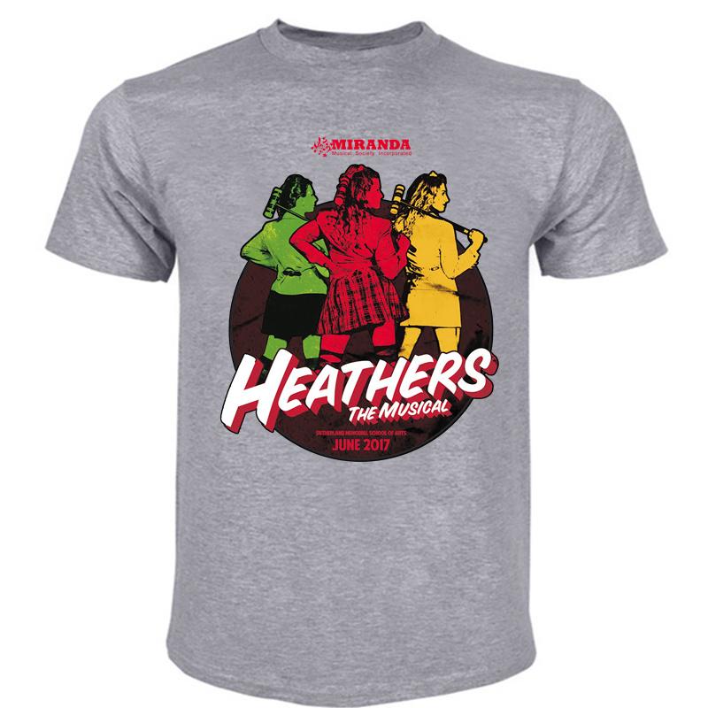 

new arrived Summer cotton mens tshirt man O-neck tee Heathers The Musical MMS MIRANDA fashion t-shirt men casual cool tops 4XL