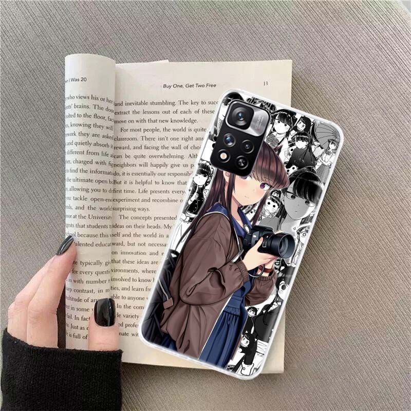 Anime Komi Shouko Cant Communicate Phone Case For Xiaomi Redmi Note 14 13 Pro Plus 5G Cover 13C 14C 12 12C 9 9T 9C 10 10C 8 7 6