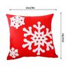 Christmas Throw Pillow Covers 18x18 Inch Snowflake Washable Snowflake Christmas Pillow Cover Cushion Cases For Bedroom Couch Bed