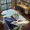 Non Slip Washable Gundam Floor Mat Large Area Rug Gamer Room Bedroom Decor