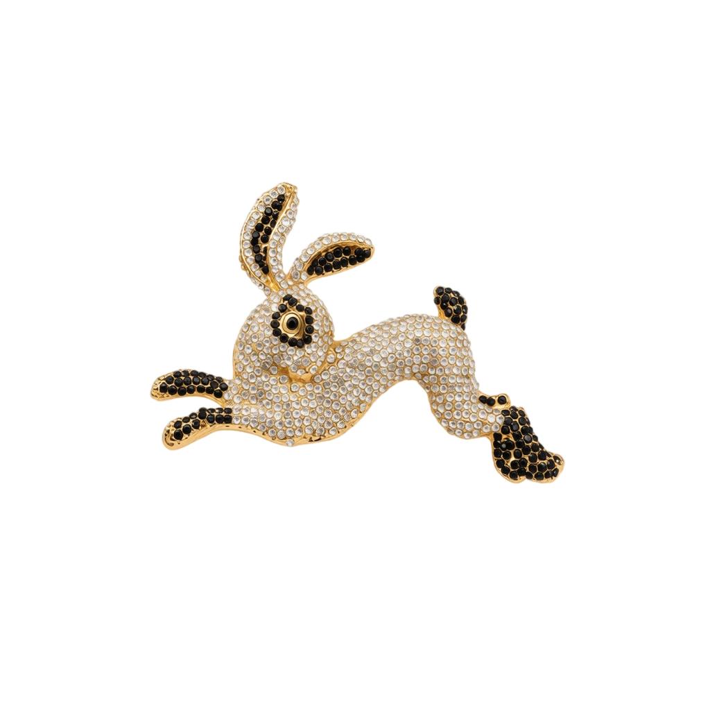 Fashion Cute Rabbit Brooch Summer Clothing Accessory Decorative Pin Jewelry for Apparel Decoration and Gift Use