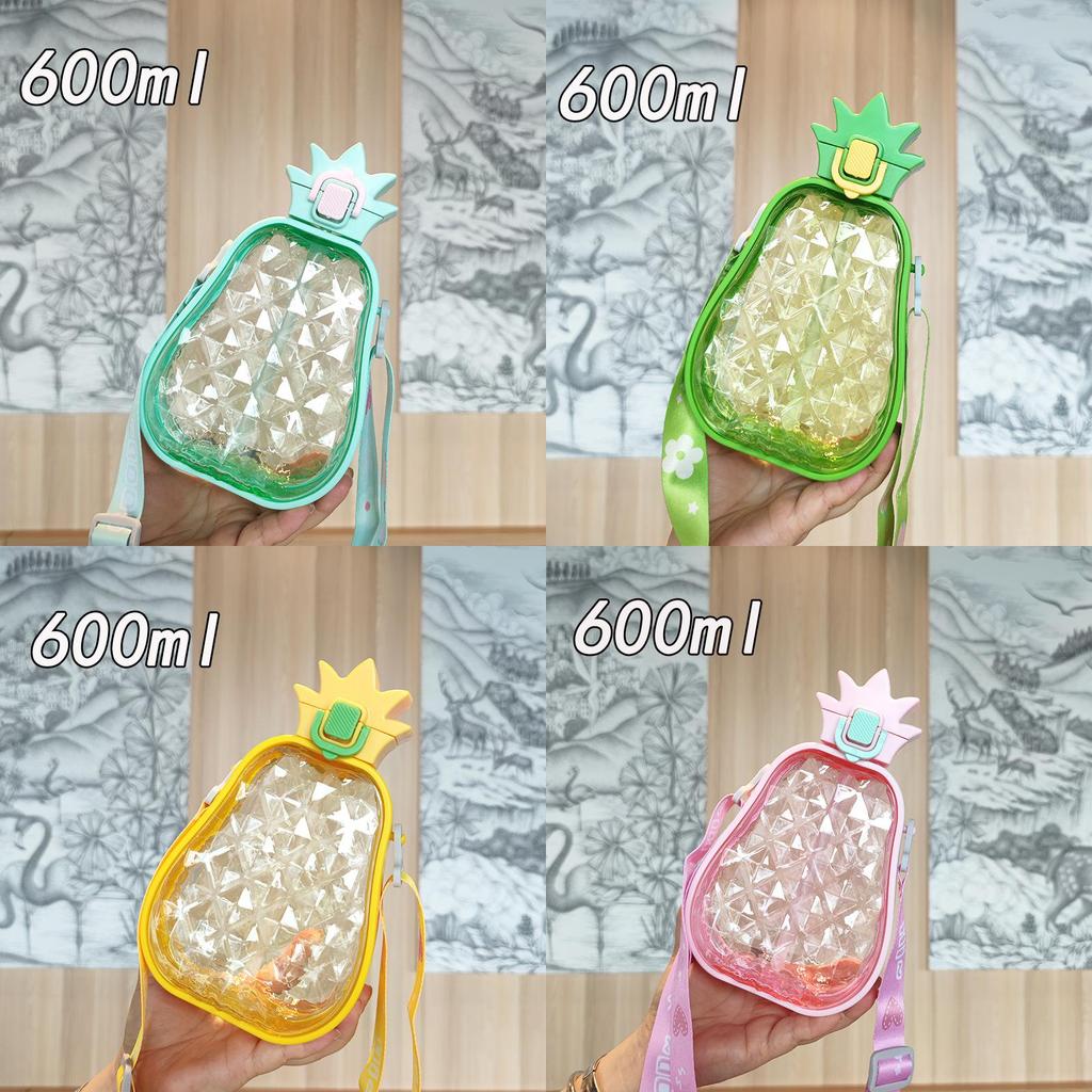 Childrens Creative Pineapple Straw Cup With Leak Proof Seal For Outdoor Kids Gift