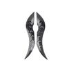 Carbon Fiber 3D Bull Sticker Car Roof Dragon for Horn Modification Auto Roof Decoration for Multiple Vehicle Types