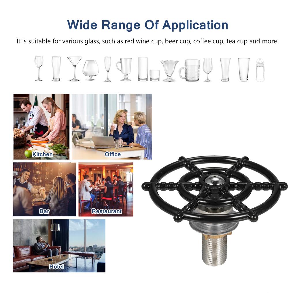 Szklana spłuczka Bar Szklana spłuczka Kran Głowica Zlewozmywak Akcesoria do Szklanej Butelki Szklanej Piwa